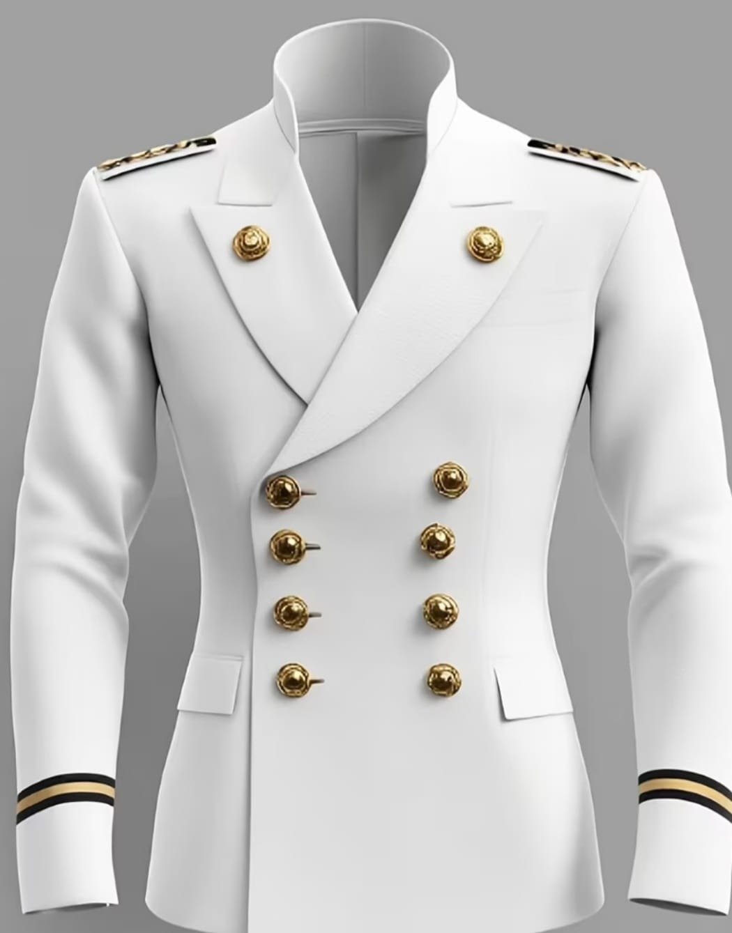 Man white suit, cotton fabric